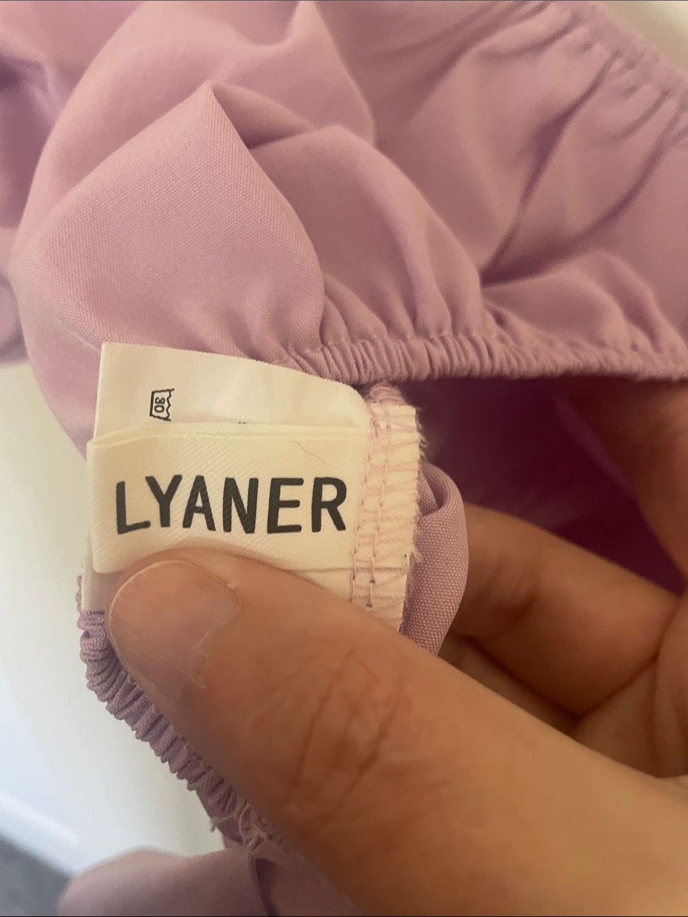 Lyaner Violet Crop Top Small Boho Ruffle - Picture 6 of 7
